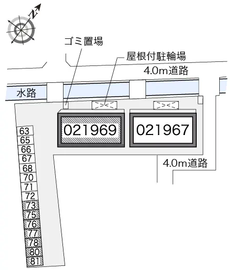 ★手数料０円★さいたま市西区西遊馬　月極駐車場（LP）